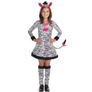 Lets Party By Dreamgirl Lil Wild Thang Zebra Child Costume / Black 