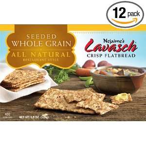 Nejaimes Lavasch Seeded Whole Grain, Restaurant Style, 5.5 ounce 