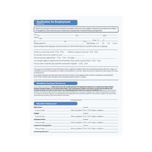  plyRight Job Application   Short Form 50/Box