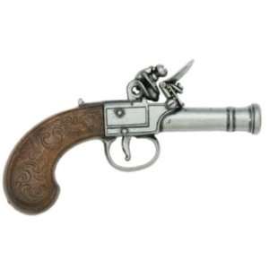 Denix Replicas 237G Gray Finish Gentlemans Pocket Flintlock Pistol 