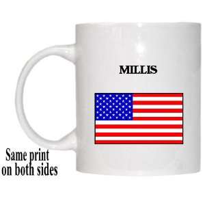  US Flag   Millis, Massachusetts (MA) Mug 