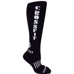   Knee High Black with White Ultimate CrossFit Socks