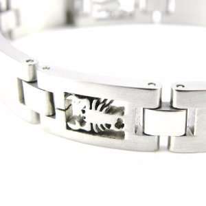  Bracelet steel Zodiac scorpion. Jewelry