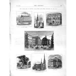    1872 Fire Boston America Cathedral Holy Cross State
