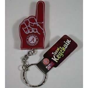  Alabama Crimson Tide NCAA # 1 Finger Keychain