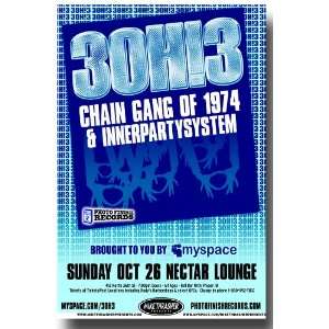  3OH3 Poster   Concert Flyer for Streets of Gold Tour 