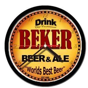  BEKER beer and ale cerveza wall clock 