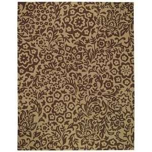  By Capel Gaston Floral Lace Cocoa Rugs 2 x 3 Furniture 