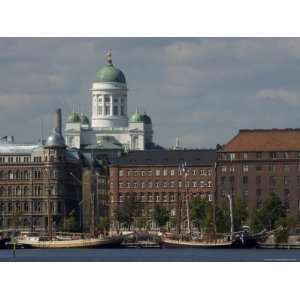  Helsinki from Harbor with Lutheran Cathedral in Background, Helsinki 