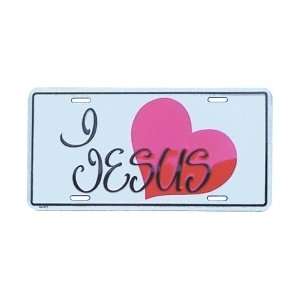  I Love Jesus License Plate 