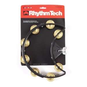  Rhythm Tech DST 11 Drum Set Tambourine Black Brass Jingles 
