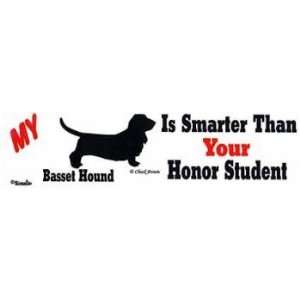  Smarter Basset Hound Sticker Automotive