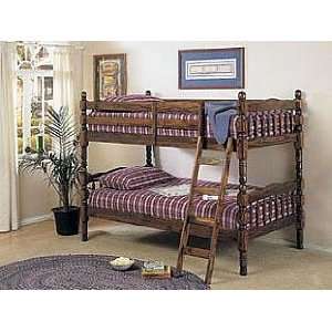    Acme Furniture Walnut Finish Bunk Bed 02300