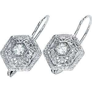  Elegant and Stylish Pair of 03.00 MM and 1/3 ct. tw 