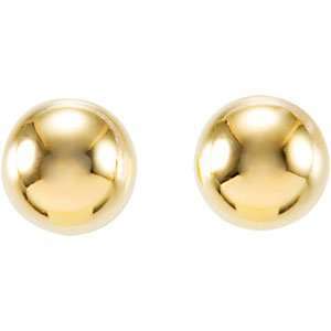 Genuine Ibiza (TM) 14K White Gold Earrings. 03.00 mm Pair Ball Earring 