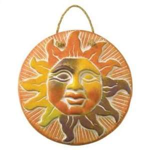  Terra Cotta Sun Face Plaque