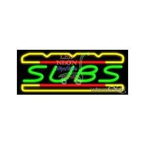  Subs Neon Sign 13 Tall x 32 Wide x 3 Deep Everything 