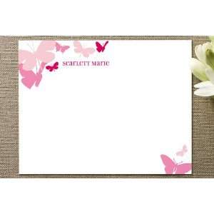  Butterfly Gathering Childrens Personalized Stationery 