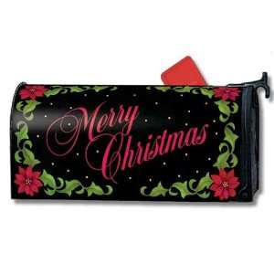  MailWraps Magnetic Mailbox Cover   Poinsettia Topiary 