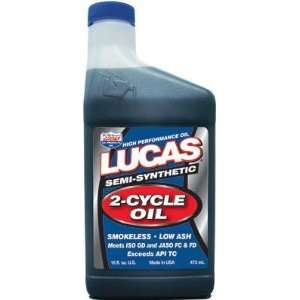  Lucas Oil Semi Synthetic 2 Cycle Oil   16 oz 10120 