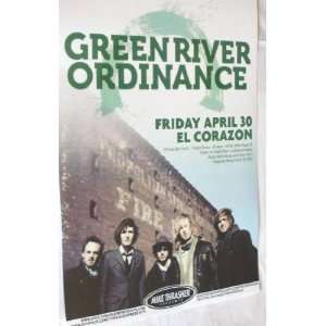  Green River Ordinance Poster   Flyer for 2010 Concert 