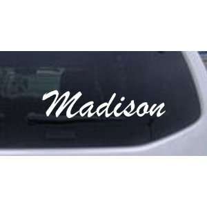  White 52in X 12.1in    Madison Car Window Wall Laptop 