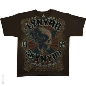  Lynyrd Skynyrd Sweet Home Alabama T Shirt (Brown), L 