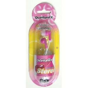  Quantum FX Stereo Earphone Ear Buds (Pink) Electronics