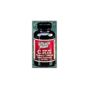  Vitamin Power Rose Hips C Plus 500 mg 500 Tablets Health 