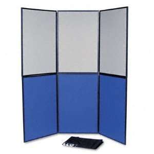  ShowIt Six Panel Display System Fabric Blue/Gray 