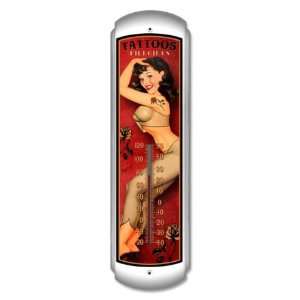  Tattoos Pinup Girls Thermometer   Victory Vintage Signs 