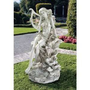  Lyres Siren Statue Patio, Lawn & Garden