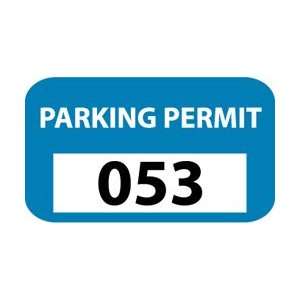 PP6 to 10C   Parking Permit, Bumper, Blue, 201 300  