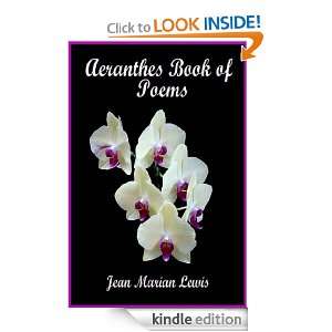 Aeranthes Writes Poetry Jean Lewis  Kindle Store