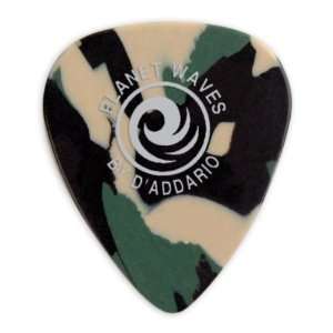  Camouflage Celluloid Guitar Picks, 10 pack, Light Musical Instruments