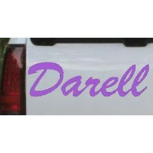  Purple 12in X 3.6in    Darell Names Car Window Wall Laptop 