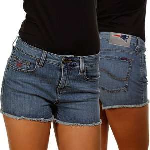   New England Patriots Ladies Tight End Jean Shorts