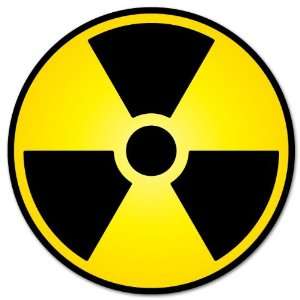  Nuclear Radiation Warning sign sticker decal 4 x 4 
