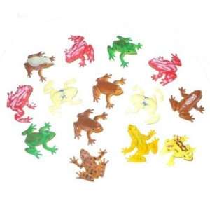  Assorted 2 Inch Plastic Frogs