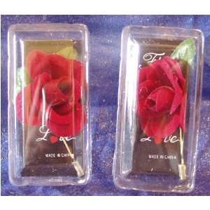  Red Rose Pin Jewelry