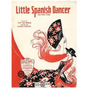   5cm) Fridge Magnet Sheet Music Little Spanish Dancer