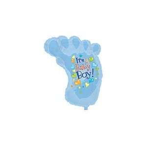  Its a Baby Boy Footprint Shaped Balloon 38.5 Health 