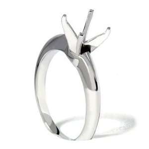  Knife Edge Solitaire Engagement Ring Setting Mount 14K 
