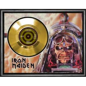  Iron Maiden Aces High Framed Gold Record A3 Musical 