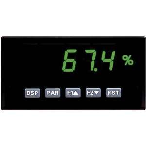 Panel Meter With Milliamp And VDC Inputs; Dc Power; Green Lcd  