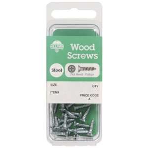  Cd/4 x 20 Hillman Zinc Plated Steel Wood Screws (5849 