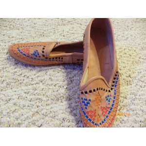  New Womens Syrian Leather Shoes/slippers Baboush Size 9 