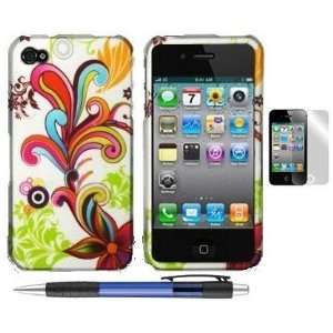  Flower Design Protector Hard Cover Case Compatible for Apple Iphone 
