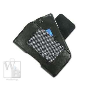 Kroo Motorola Razr v3 Sideways Leatherette Case   Black   Clearance 