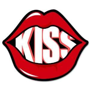  Just give me a KISS KISSES car bumper sticker 5 x 5 